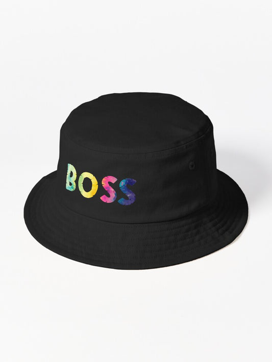 Boss tie dye bucket hat