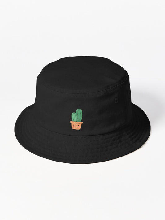 Adorable & cute smiling cactus Bucket Hat